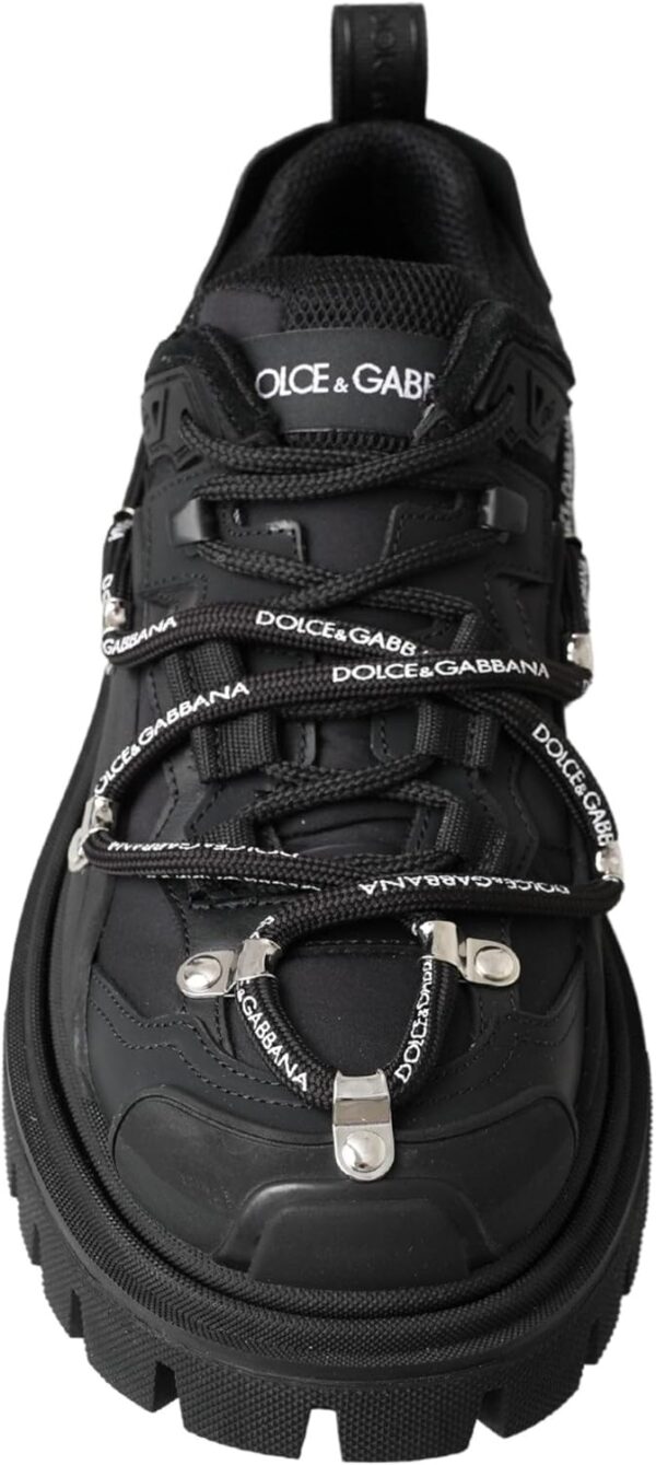 Baskets Dolce Gabbana noires trekking derby logo homme-1