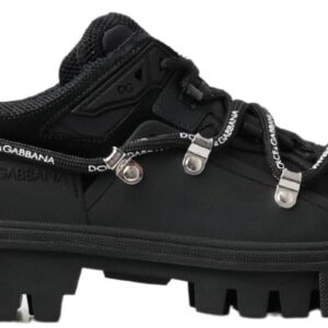 Baskets Dolce Gabbana noires trekking derby logo homme-0