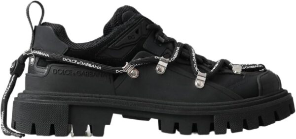 Baskets Dolce Gabbana noires trekking derby logo homme-0