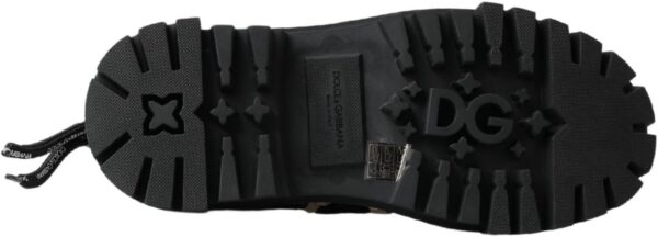 Baskets Dolce Gabbana noires trekking derby logo homme-6