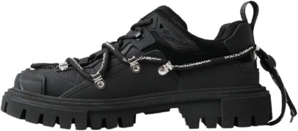 Baskets Dolce Gabbana noires trekking derby logo homme-5