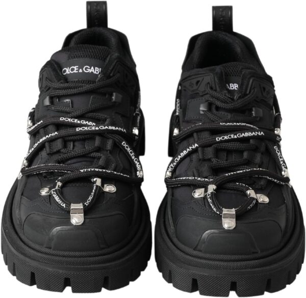 Baskets Dolce Gabbana noires trekking derby logo homme-2