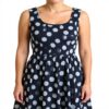 Robe Dolce Gabbana pois coton bleu taille M femme