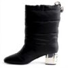 Bottes à talons Dolce Gabbana femme noires logo DG