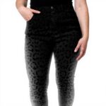 Dolce Gabbana Jean skinny leopard marron femme coton