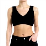 Bustier femme Dolce Gabbana cachemire noir sans manche