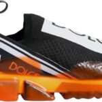 Baskets Dolce Gabbana Sorrento noir orange homme sport-0