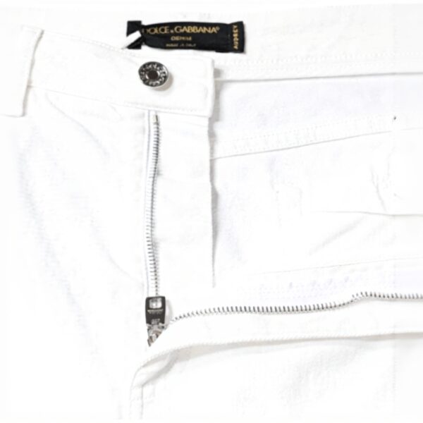 Dolce Gabbana Jean skinny Audrey femme coton stretch Blanc