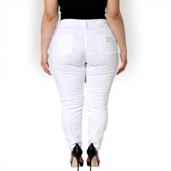 Dolce Gabbana Jean skinny Audrey femme coton stretch Blanc