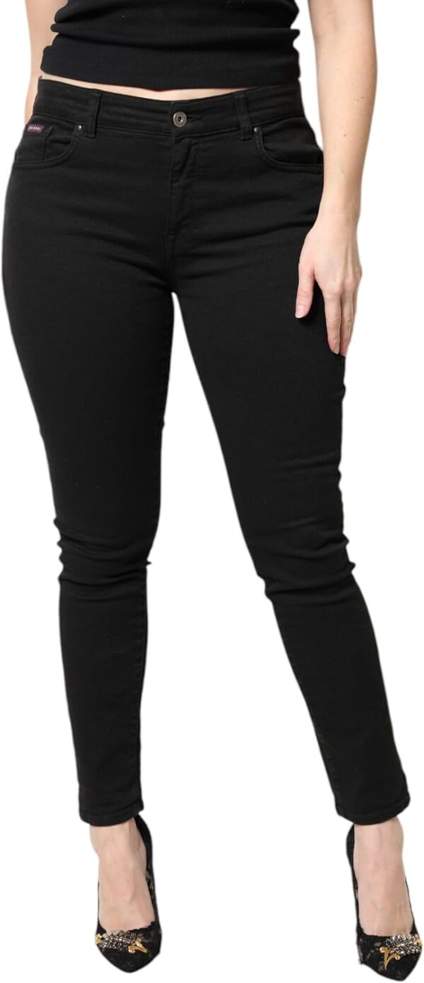 Dolce Gabbana Jean stretch coton slim denim noir Femme-0