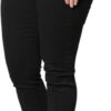 Dolce Gabbana Jean stretch coton slim denim noir Femme-1
