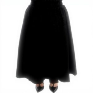 Jupe maxi Dolce Gabbana laine noire taille haute femme