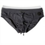 Maillot de bain Dolce Gabbana gris logo DG homme