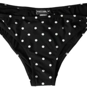 Maillot de bain noir à pois Dolce Gabbana femme-0