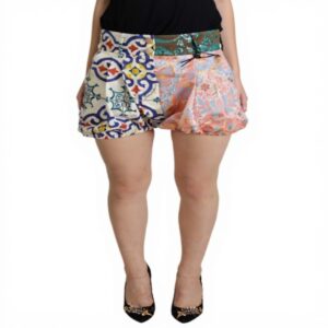 Dolce amp Gabbana Multicolor High Waist Hot Pants Shorts IT44L