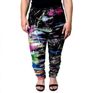 Jeans femme Dolce Gabbana skinny coton multicolore