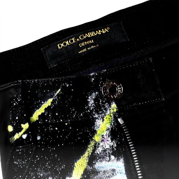 Jeans femme Dolce Gabbana skinny coton multicolore