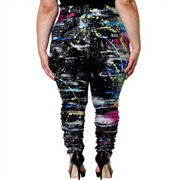 Jeans femme Dolce Gabbana skinny coton multicolore
