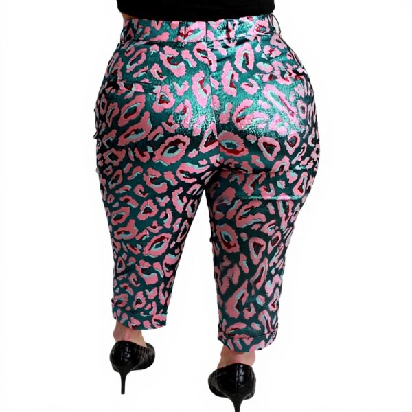 Pantalon court taille haute Dolce Gabbana motifs