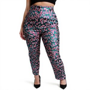 Pantalon court taille haute Dolce Gabbana motifs