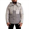 Parka Dolce Gabbana capuche coupe-vent coton gris homme