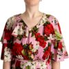 Robe longue soie extensible rose Dolce Gabbana femme