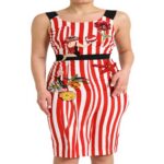 Robe midi Dolce Gabbana sans manches motif floral femme