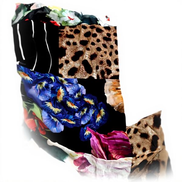 Robe Dolce Gabbana soie léopard multicolore taille S