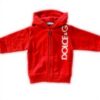 Sweat à capuche Dolce Gabbana enfant rouge zippé garçon