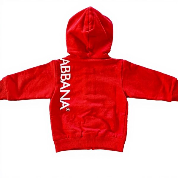 Sweat à capuche Dolce Gabbana enfant rouge zippé garçon