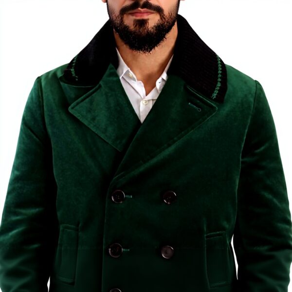 Veste velours vert Dolce Gabbana double boutonnage homme