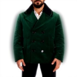 Veste velours vert Dolce Gabbana double boutonnage homme