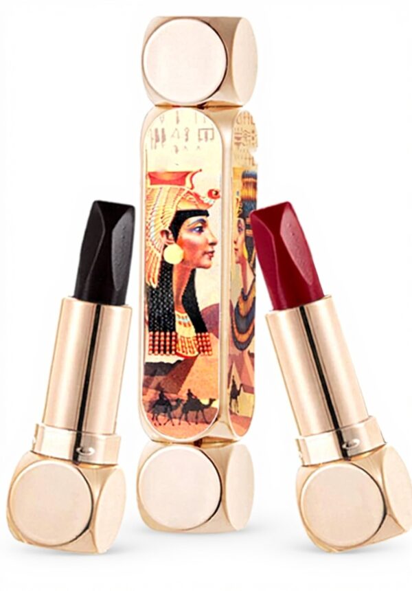 ANGGREK Rouge à Lèvres 6 Couleurs Longue Durée Double Tête